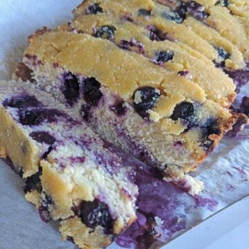 lemon blueberry paleo bread