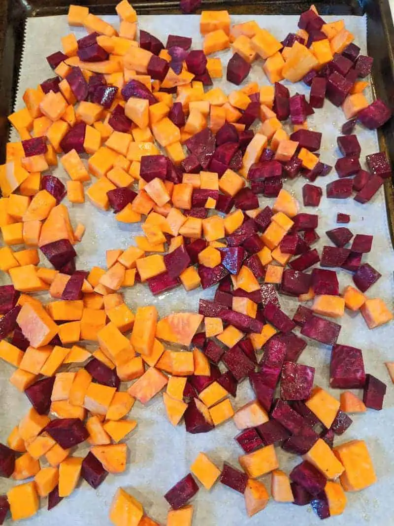 beets and sweet potatoes