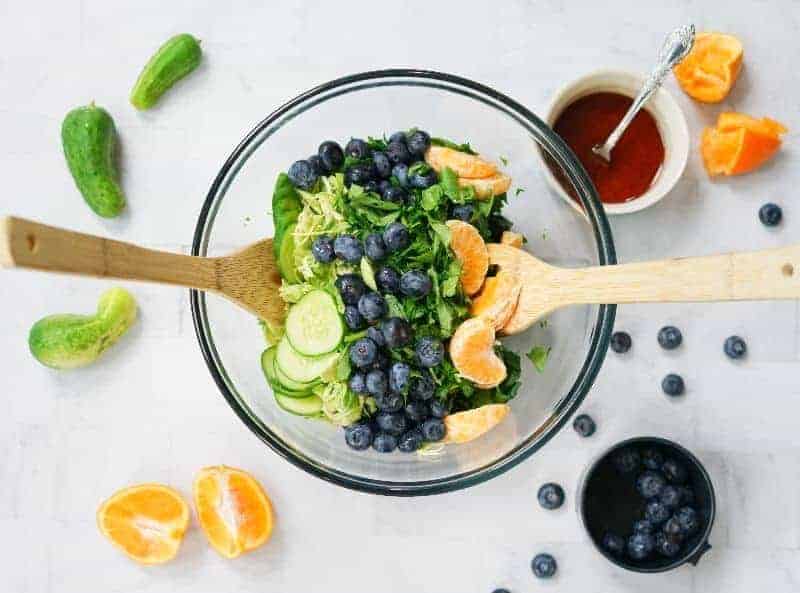 Blueberry Kale Salad with Cinnamon Honey Dressing (Paleo, AIP, GF)