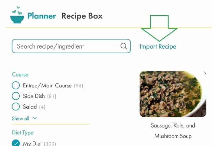 import recipe