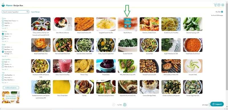 recipe box with save view thumbs up 800