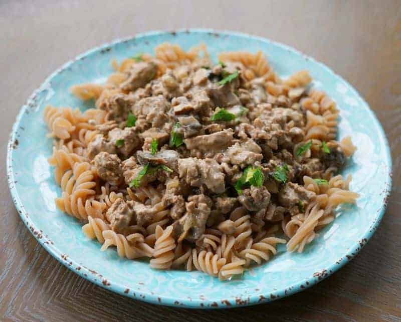 ground turkey stroganoff aip paleo- AIP comfort food swap