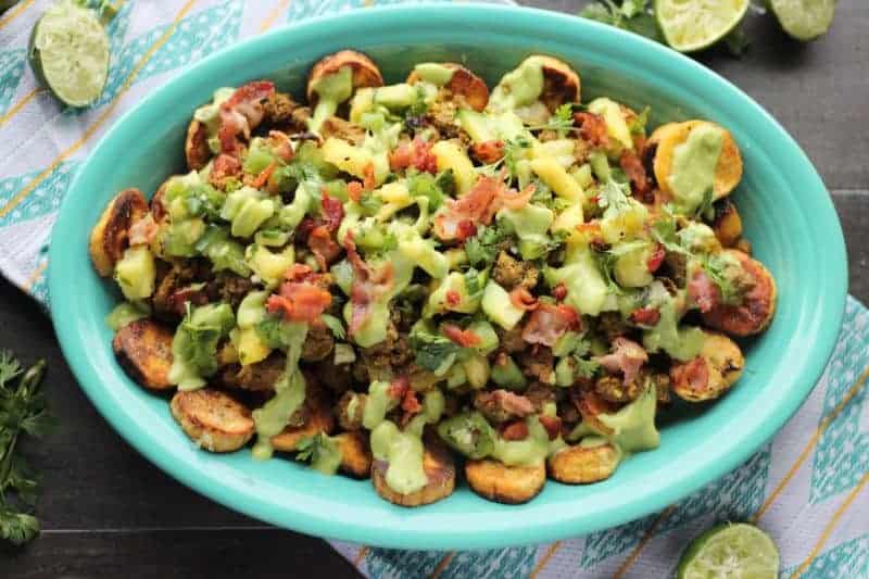Loaded-Tropical-Plantain-Nachos-AIP-Paleo game day snack