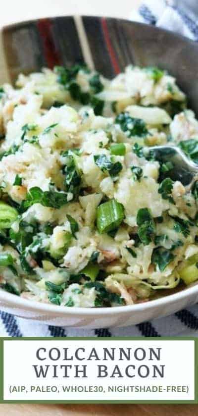 Colcannon with Bacon (AIP, Paleo, Whole30, Nightshade-Free)