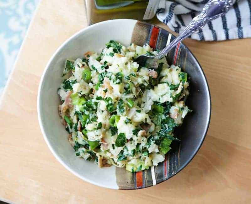 aip colcannon with bacon