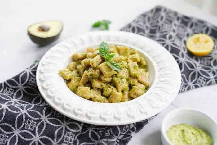 Cauliflower Gnocchi with Pesto Sauce (AIP, Paleo, GF, Vegan)