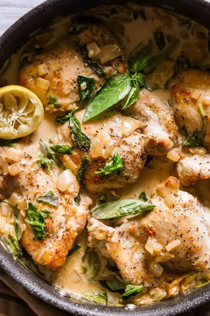 creamy chicken skillet aip meal for beginners