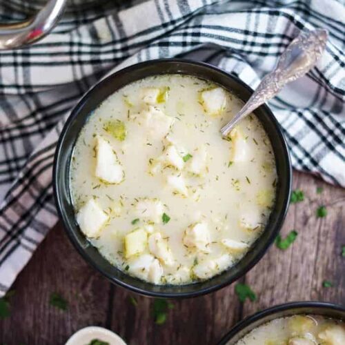 aip paleo creamy fish soup
