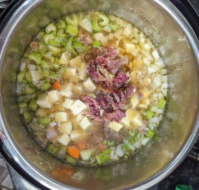 pressure cooker ham bone soup