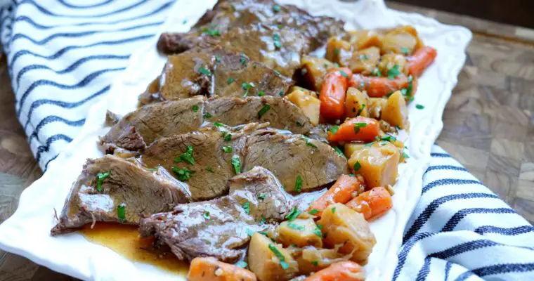 Instant Pot Sirloin Tip Roast with Vegetables and Gravy (Paleo, AIP Option)